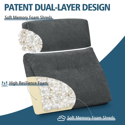 TANYOO headrest pillow for recliner provides neck alignment for comfortable lounging.