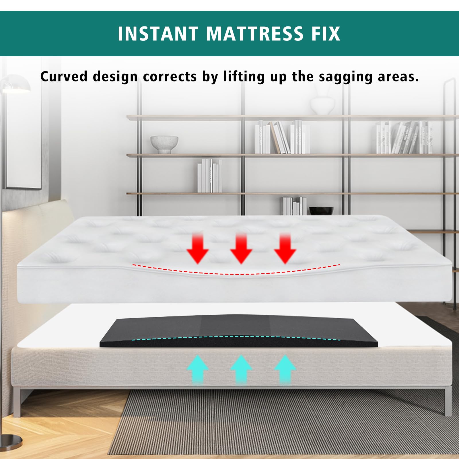 TANYOO high-density foam insert provides durable sagging support