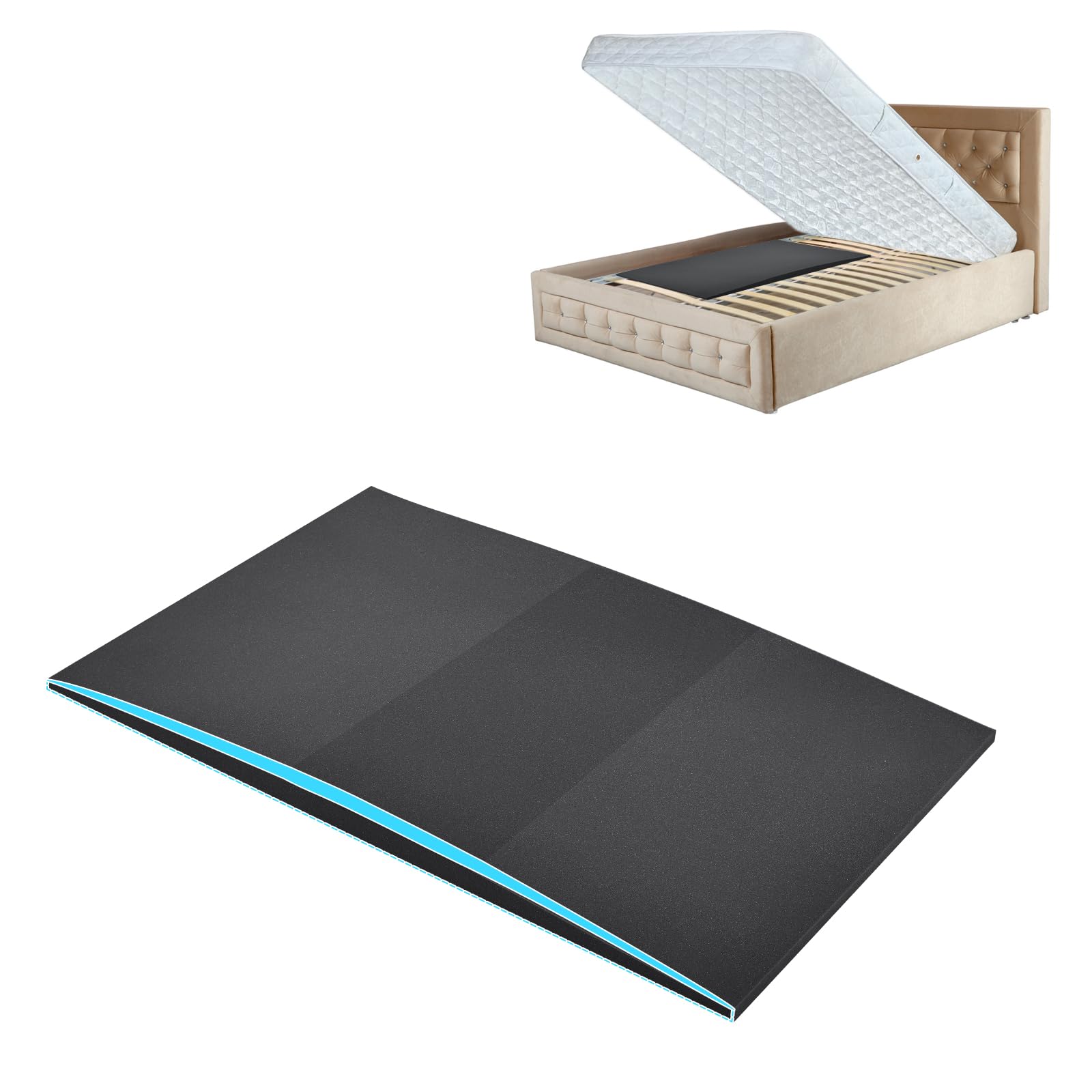 TANYOO sagging mattress support foam pad under mattress restores stability and prolongs bed life