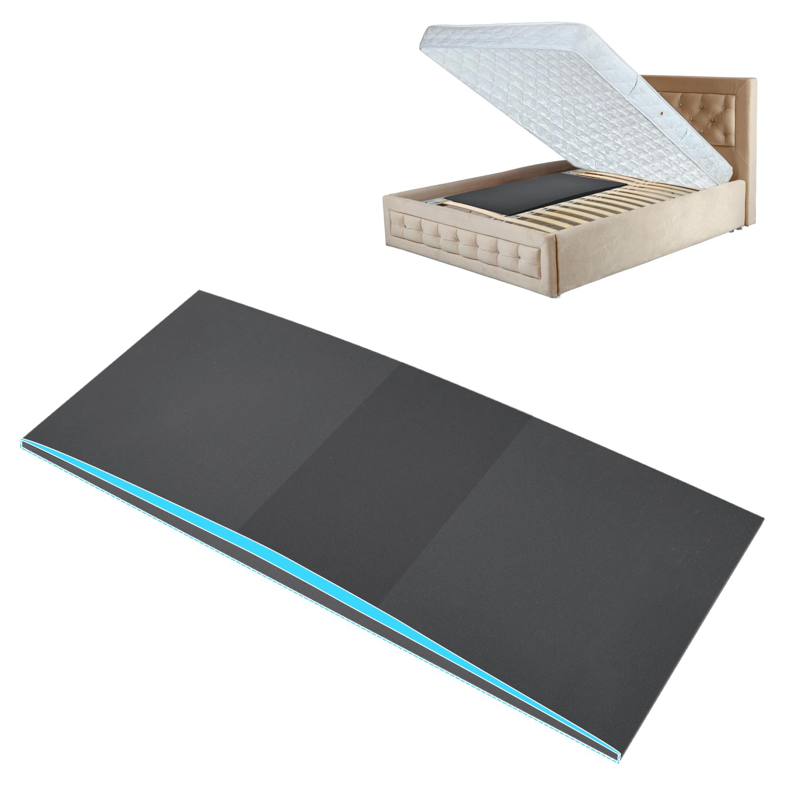 TANYOO sagging mattress support under-bed restores stability for a firmer sleep.