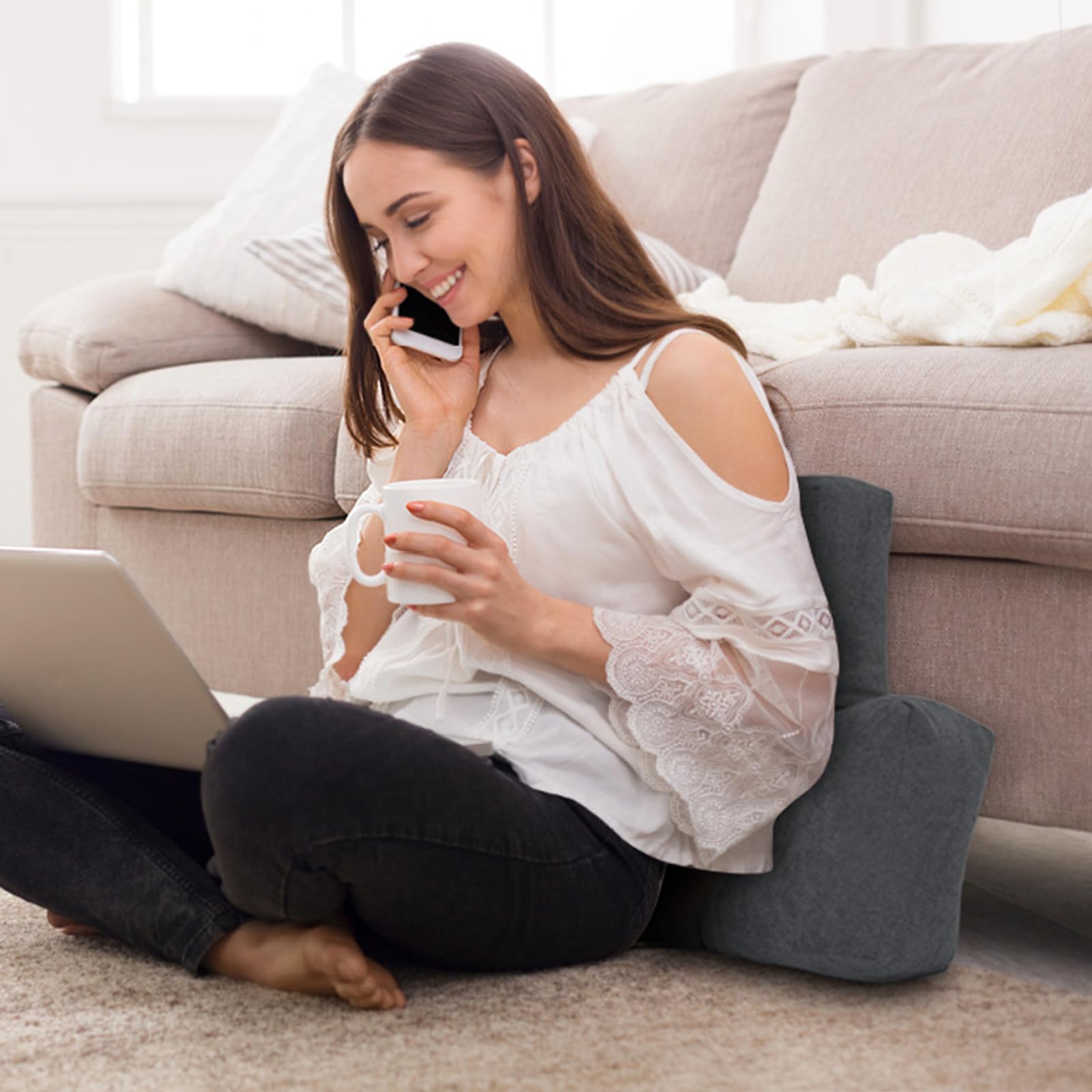 TANYOO tufted back cushion design prevents shifting for consistent support