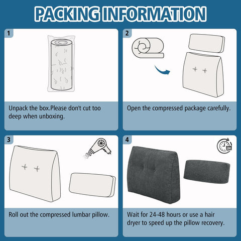 TANYOO vacuum-packed delivery image shows expansion to plush thickness after opening.