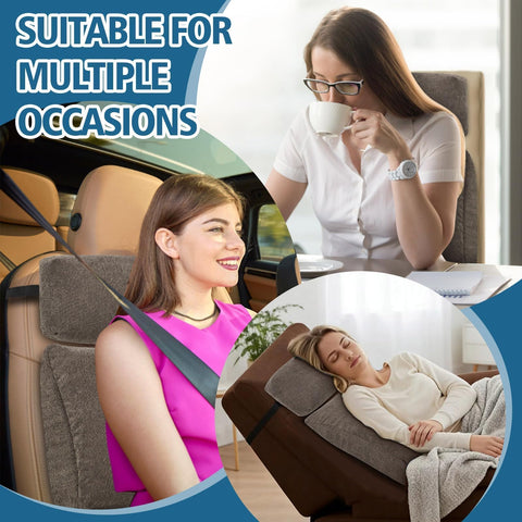 TANYOO oversized back pillow for deep sofas and recliners ensures full coverage.