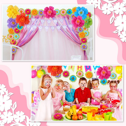 TaoBary colorful paper flowers set for versatile decor