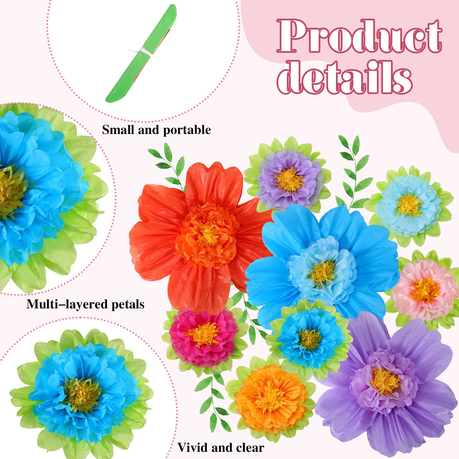 TaoBary pom poms for party backdrops quick to install and wow guests