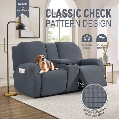 TAOCOCO Center console cover with pocket design keeps remotes accessible.