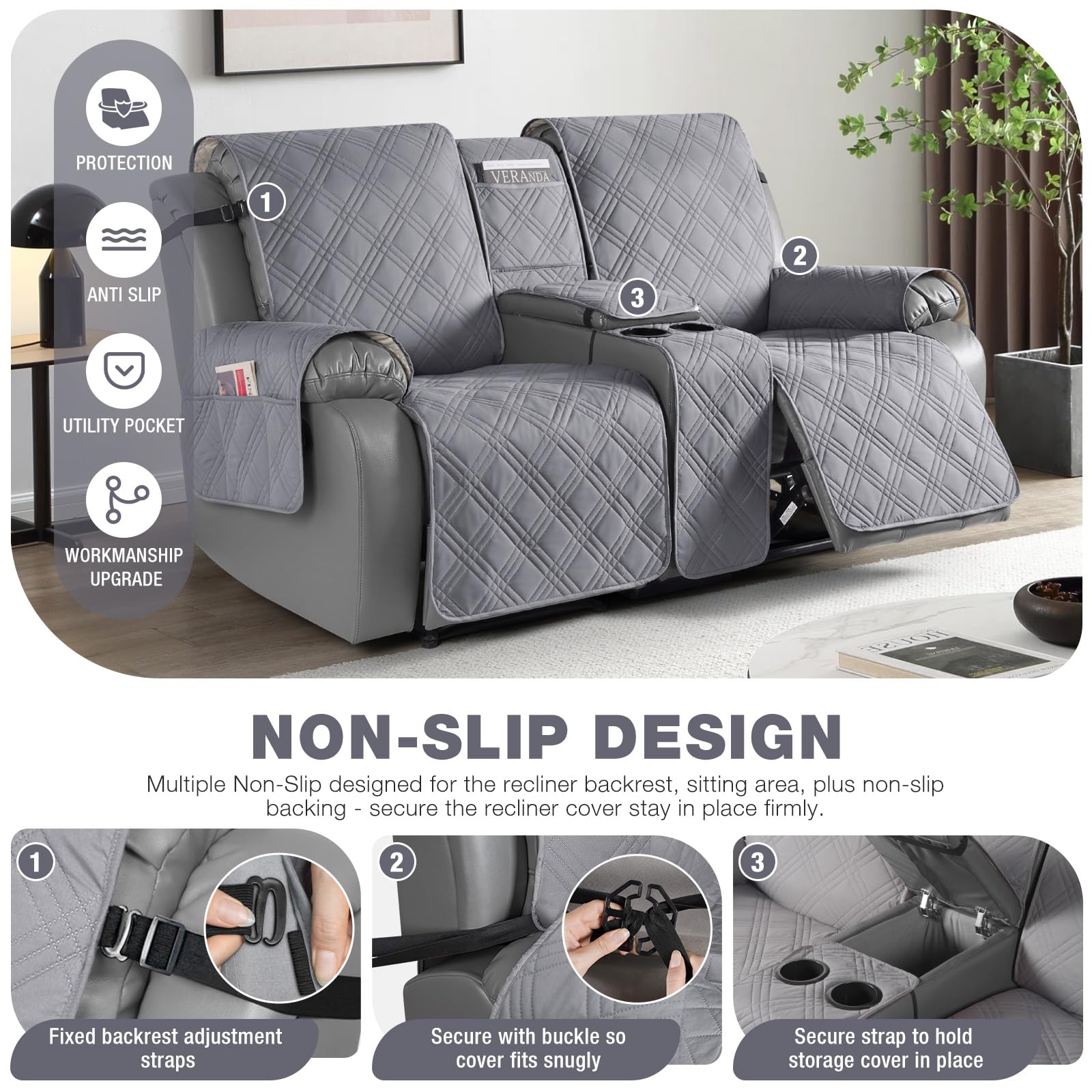 TAOCOCO 5-layer quilted cover adds soft comfort and durability.