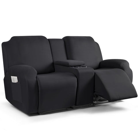 TAOCOCO recliner loveseat cover with middle console protects upholstery from spills.