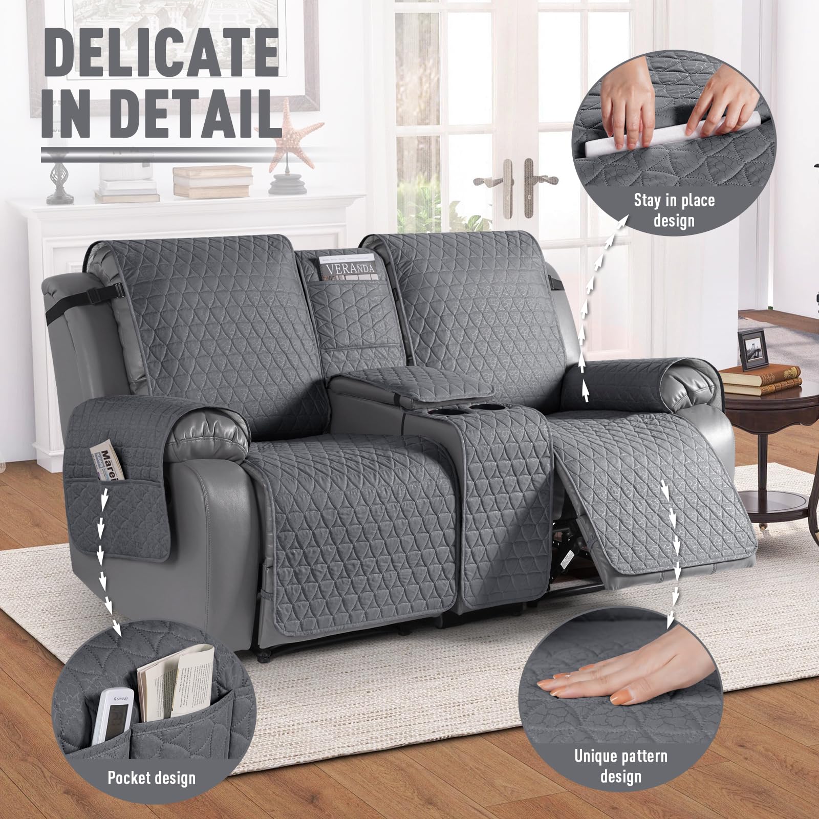 TAOCOCO machine-washable recliner cover makes cleaning quick and simple.
