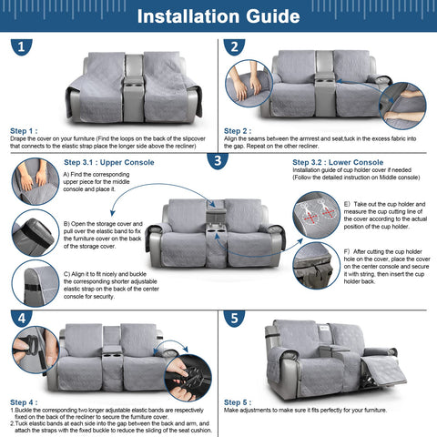 TAOCOCO secure-fit design reduces shifting on leather and fabric sofas.
