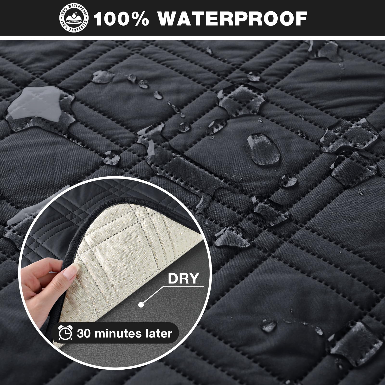 TAOCOCO quilted five-layer material emphasizes soft cushioning and durability.