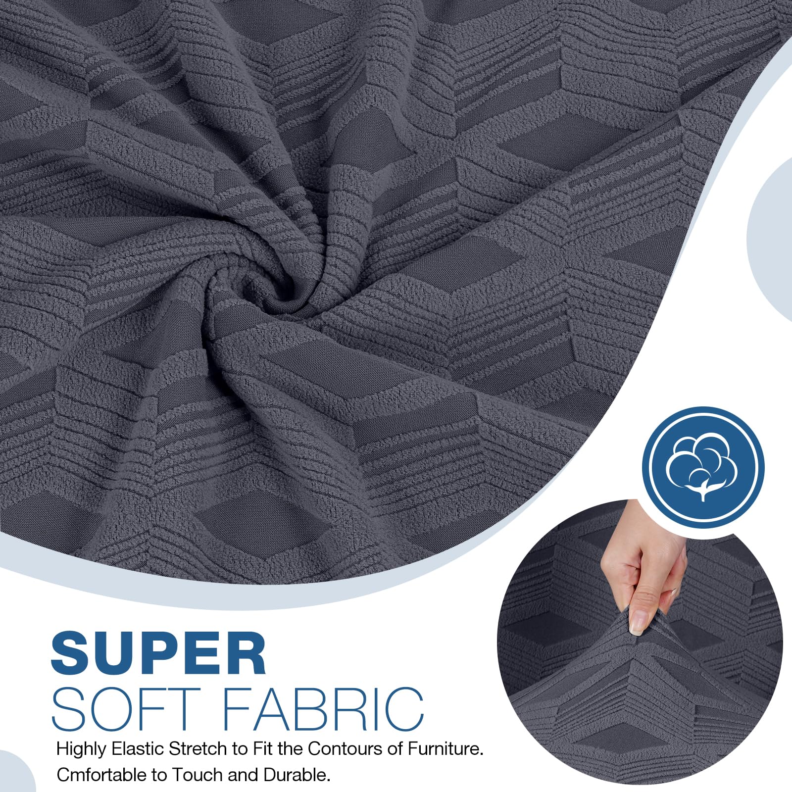 TAOCOCO recliner cover anti-slip buckles prevent shifting.