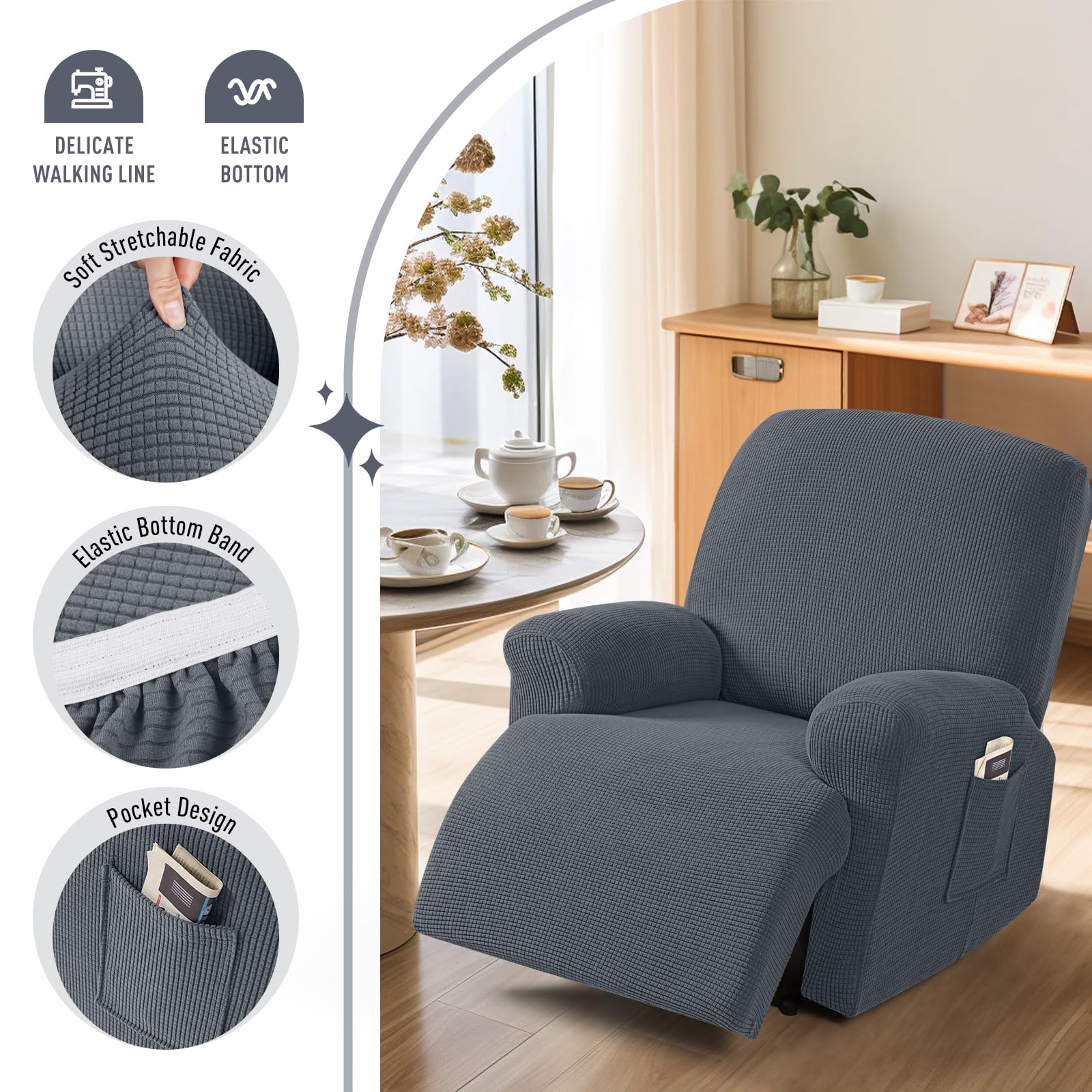 TAOCOCO recliner cover arm covers guard arms against spills and wear