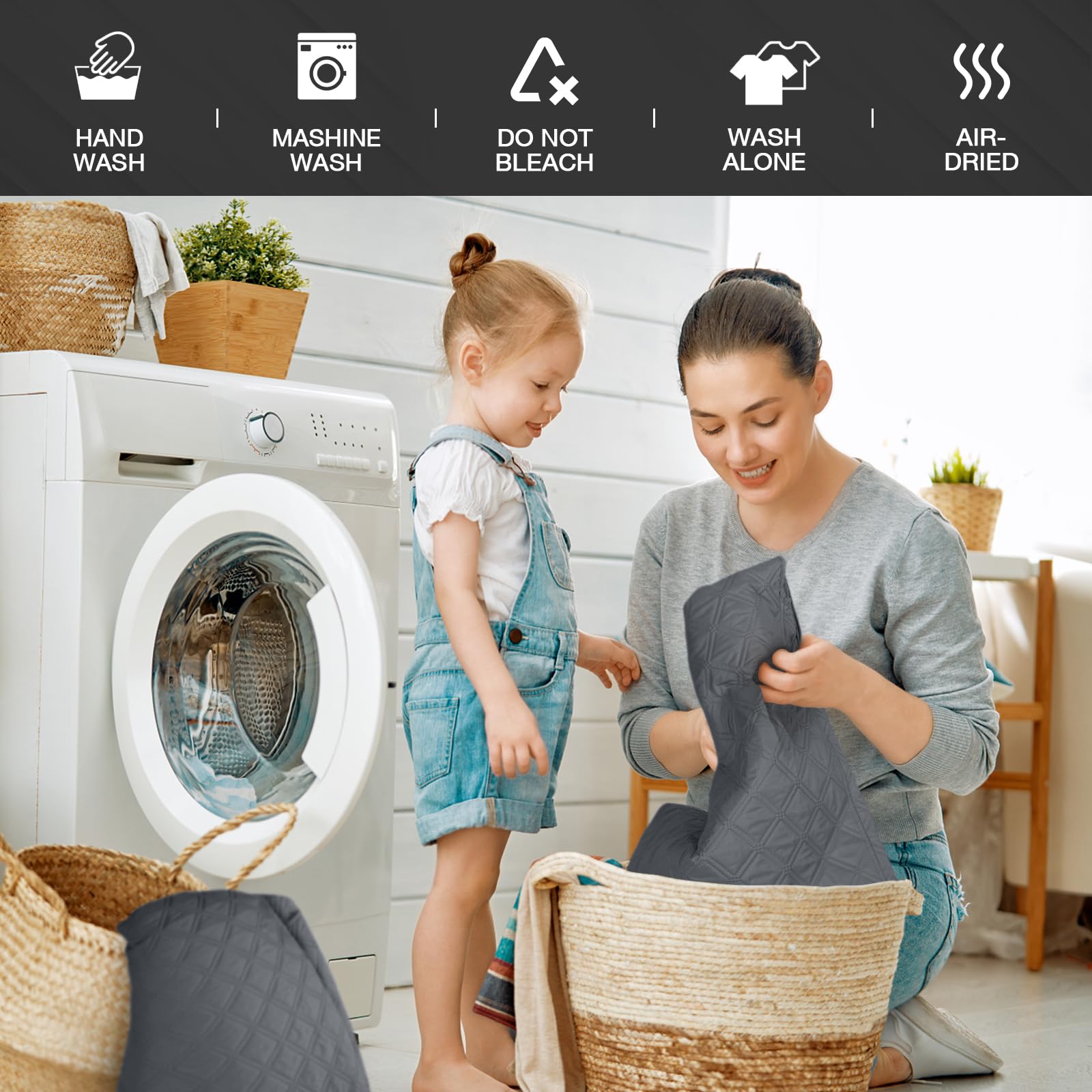 TAOCOCO dark gray recliner cover fits most chairs for a cleaner living space