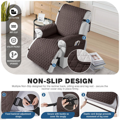 TAOCOCO elastic-band closure ensures a snug fit on your recliner