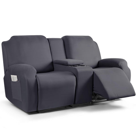 TAOCOCO reclining loveseat slipcover in stretch fabric protects and refreshes your sofa.