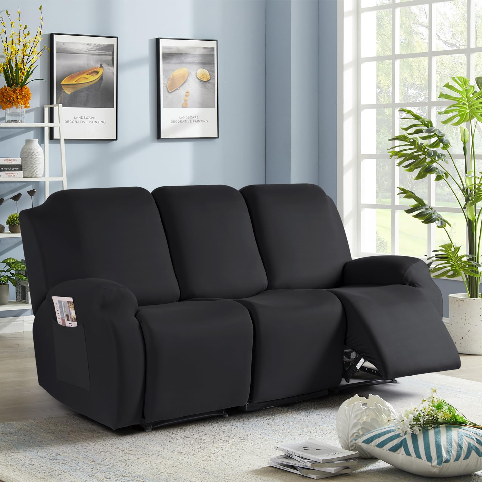 TAOCOCO recliner slipcover wash care highlights machine washability for busy homes