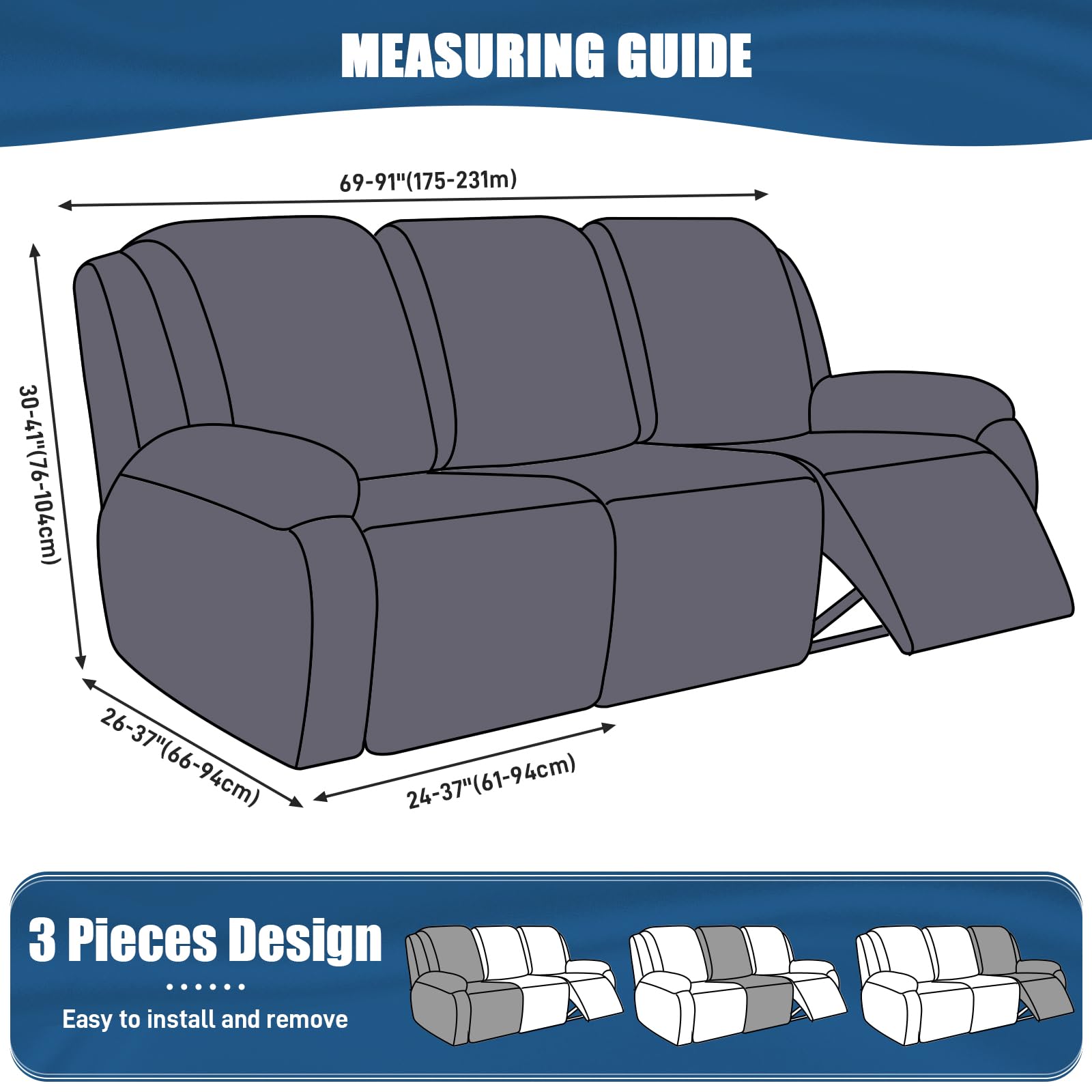TAOCOCO slipcover with pockets offers convenient storage during movie nights