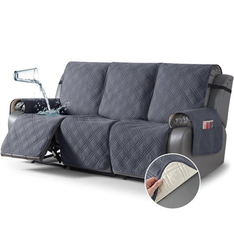 TAOCOCO waterproof recliner cover protecting a 3-seat sofa from spills
