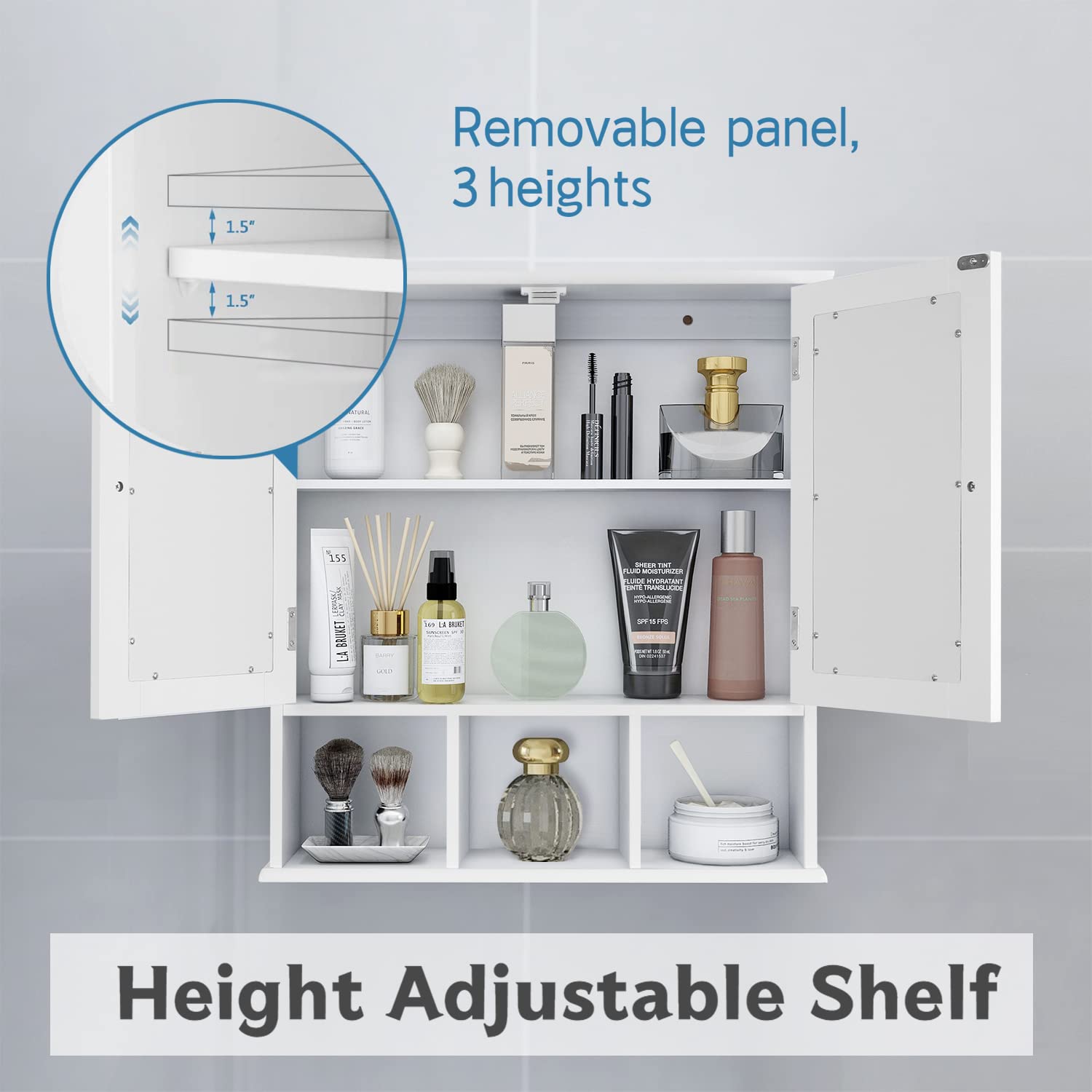 TaoHFE over-toilet cabinet complements modern bathroom decor