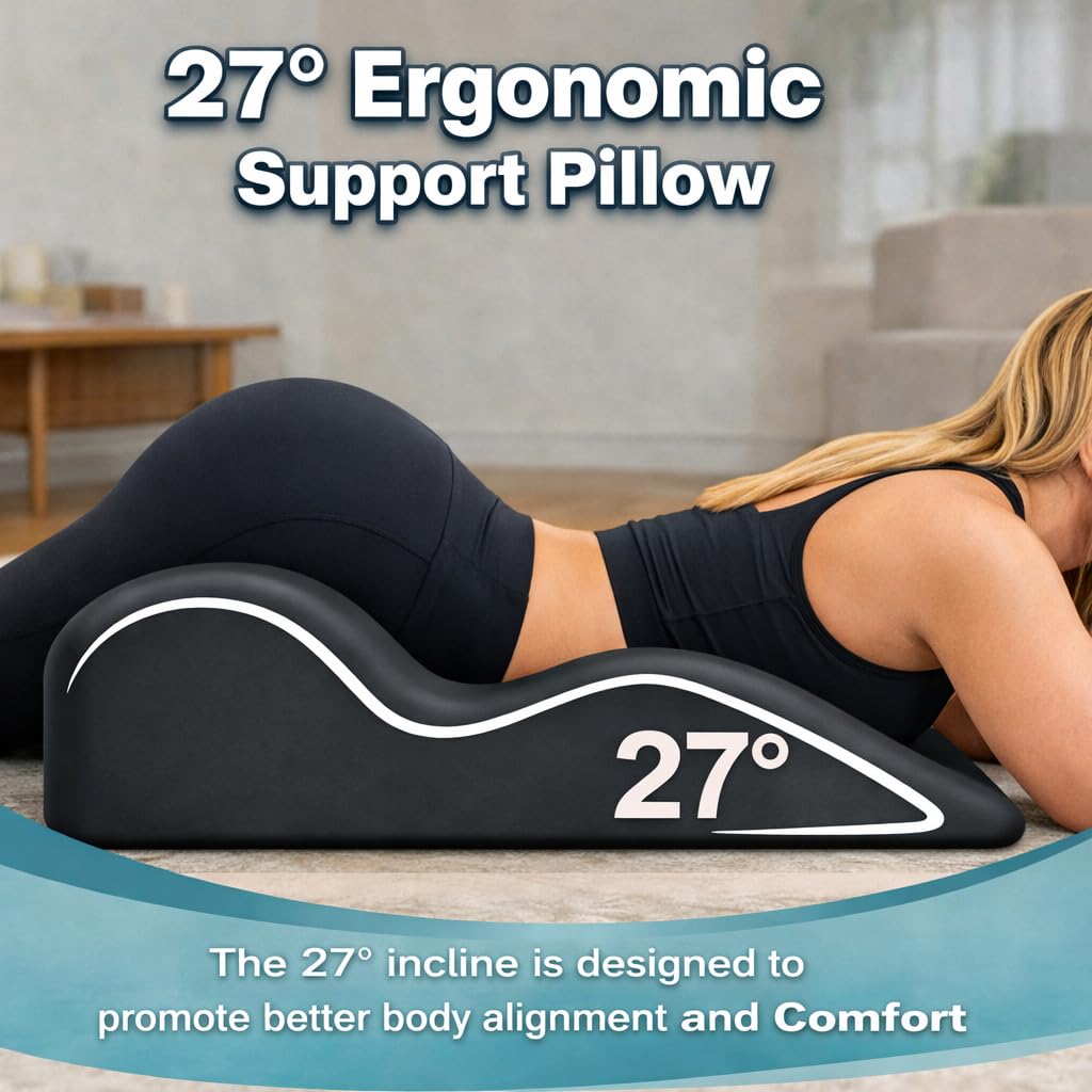 TAOMYTA neck-support wedge cradles the head for breathable comfort.