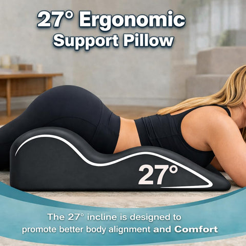 TAOMYTA neck-support wedge cradles the head for breathable comfort.