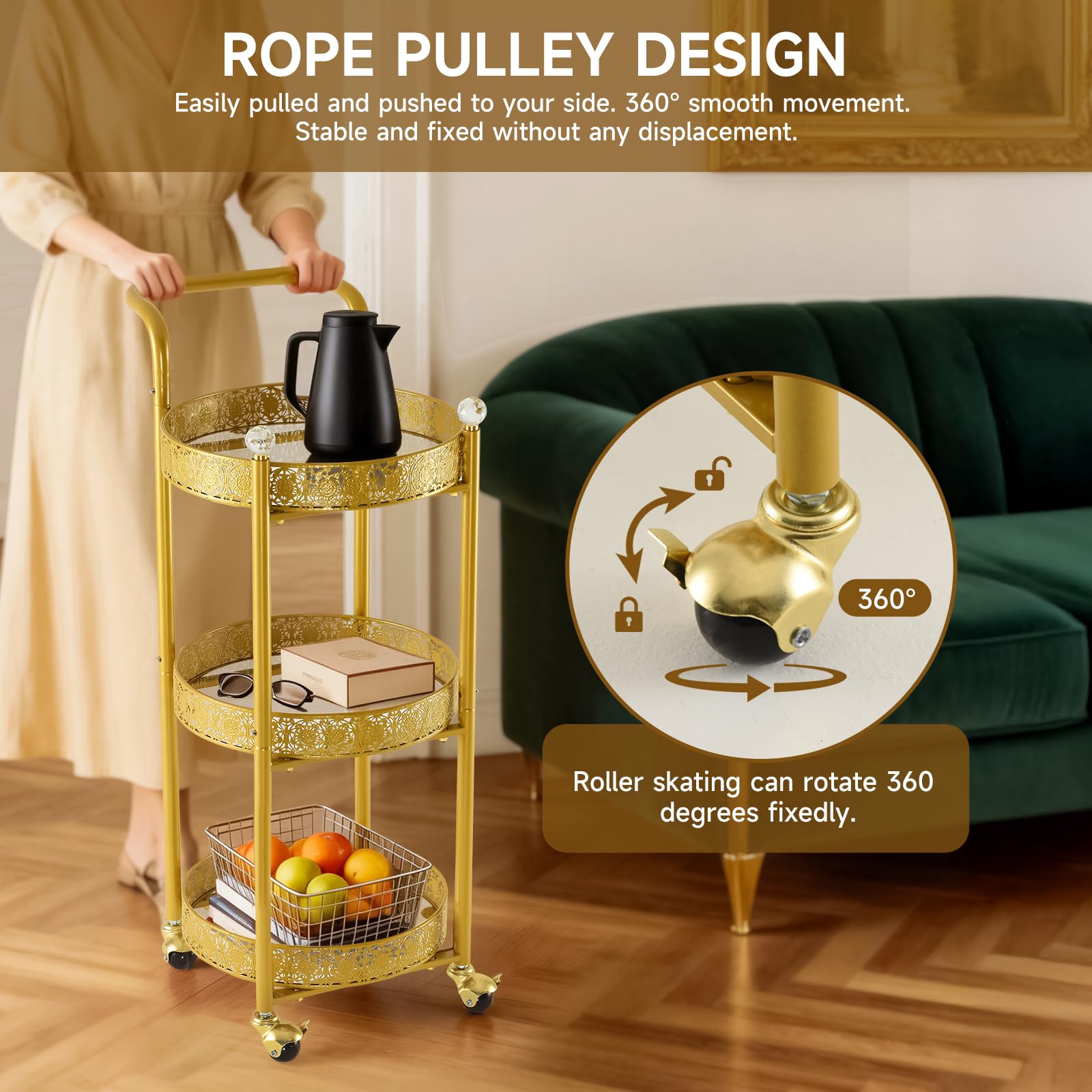 Taotanra three-layer storage design helping organize snacks, cosmetics, and books