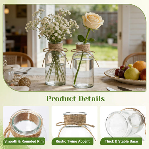 TAOZIMA boho cylinder vase for dried bouquets adds modern, airy charm to any table.