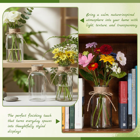 TAOZIMA small bouquet vase fits single stems or compact dried arrangements.