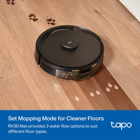 Real-time tracking on the Tapo RV30 Max Plus for confident cleaning.