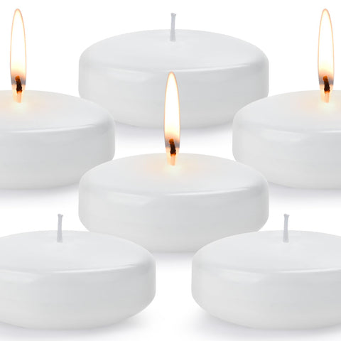 Tappovaly 3-inch white floating candles in water for elegant tabletops
