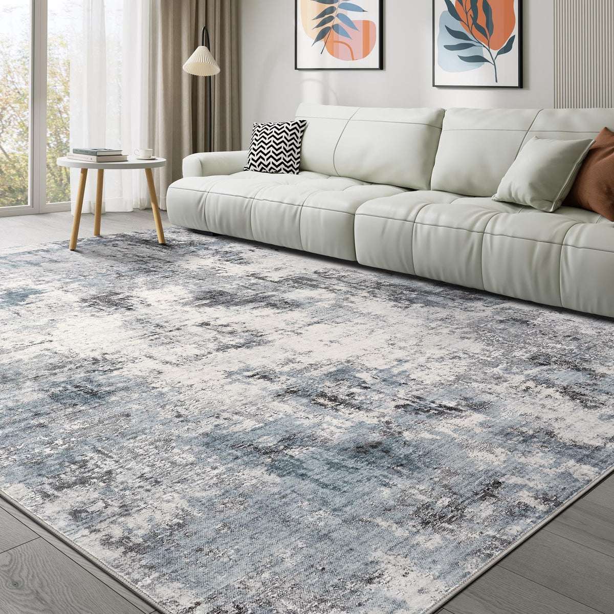 Taranch washable rug 9x12 living room — easy cleanup and cozy comfort underfoot.