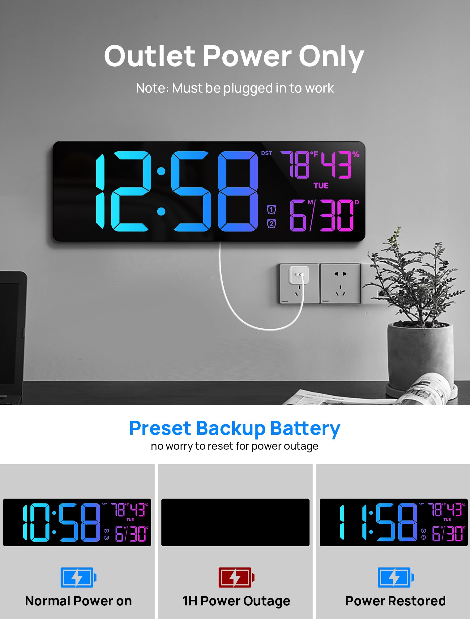 Tarinks memory backup preserves settings during outages
