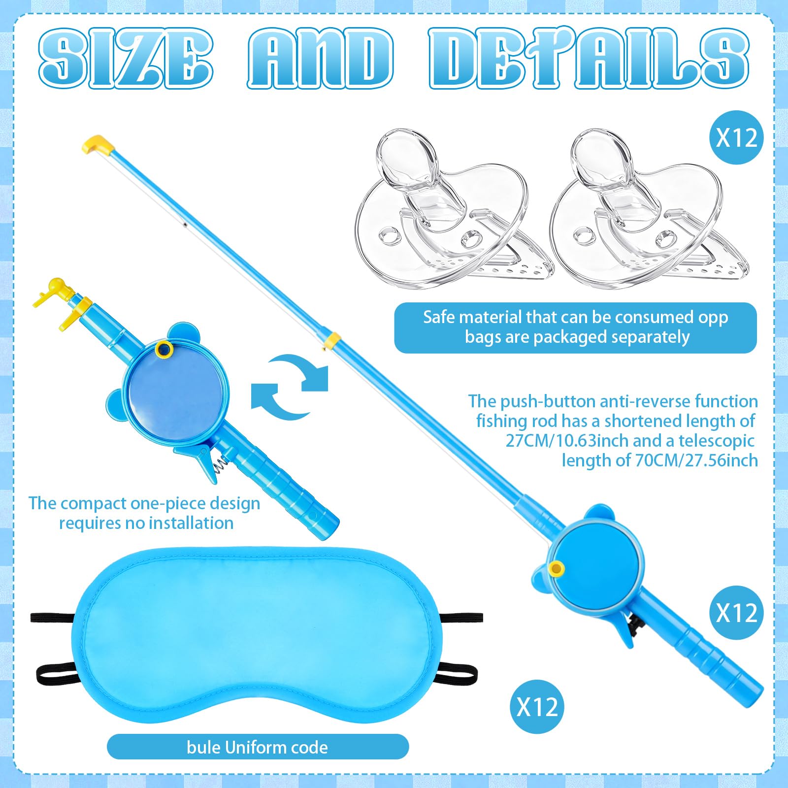 Tasdurian extendable fishing rods for playful race setups