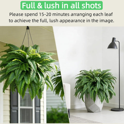 Tasruwat versatile faux fern for patios and gardens with minimal upkeep