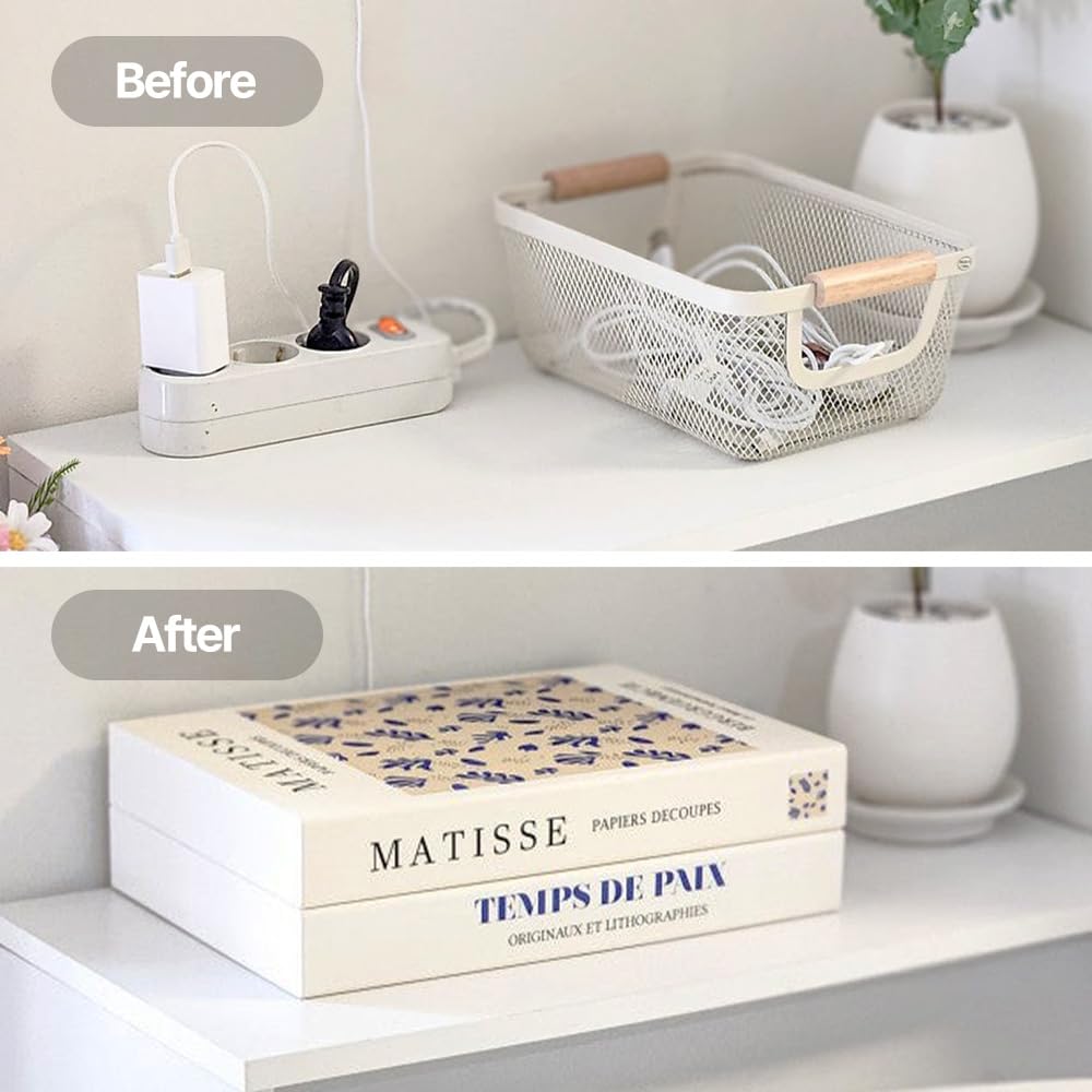 TastePick GoghMonet office-desk setup with hidden power strips