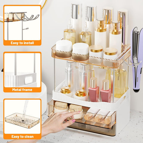 TasticTotes multi-use storage keeps jewelry, skincare, and cosmetics neatly stored.