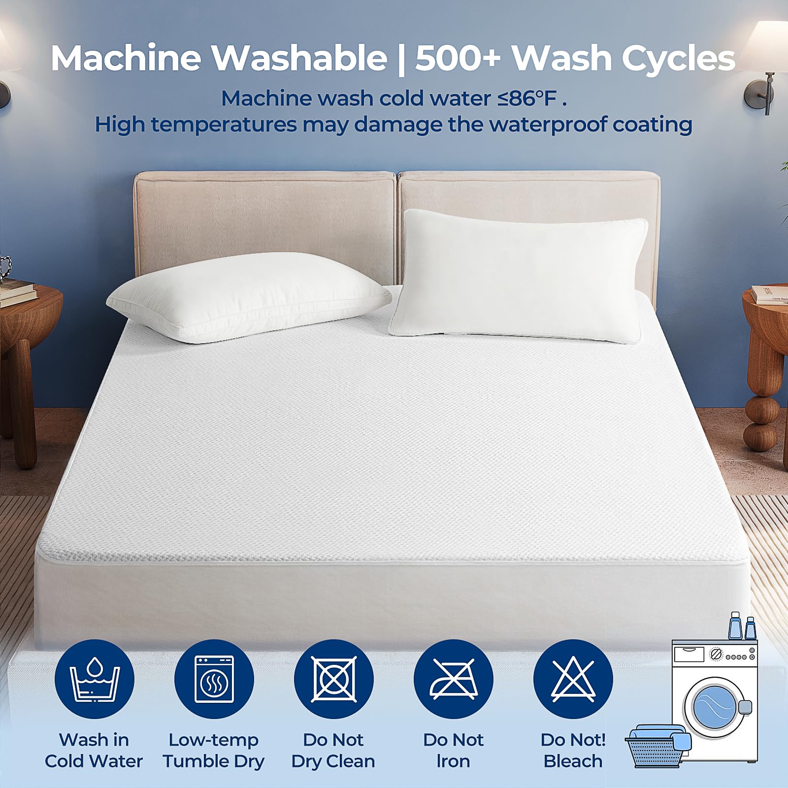 TASTELIFE machine-washable protector is easy to clean and reuse.