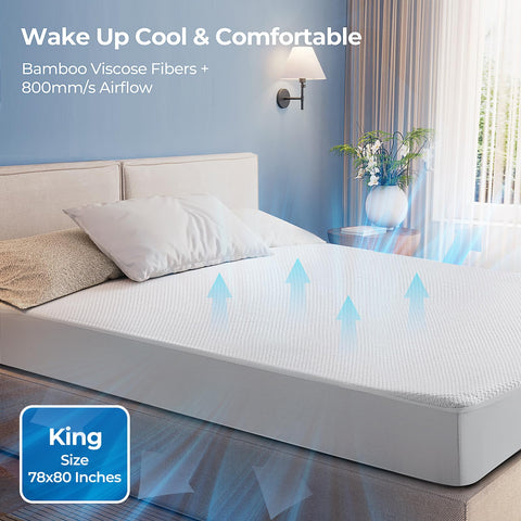TASTELIFE TPU-backed waterproof cover for long-lasting mattress freshness.