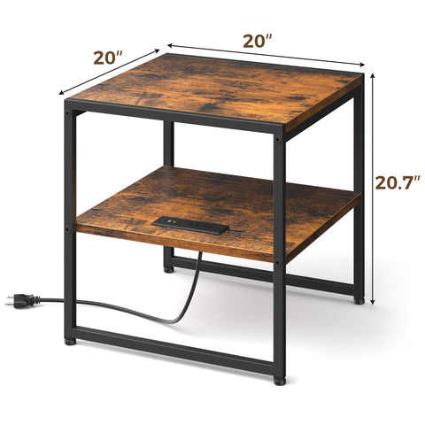 Tatub 20in end-table-easy-assembly-hardware quick setup with included tools