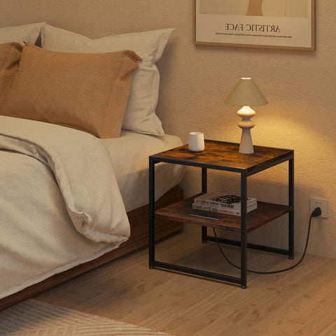 Tatub 20in end-table-sturdy-frame robust construction supports heavier items