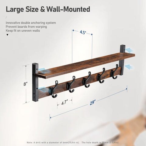 Tatub coat hanger rack for bedroom keeps clothing and accessories tidy
