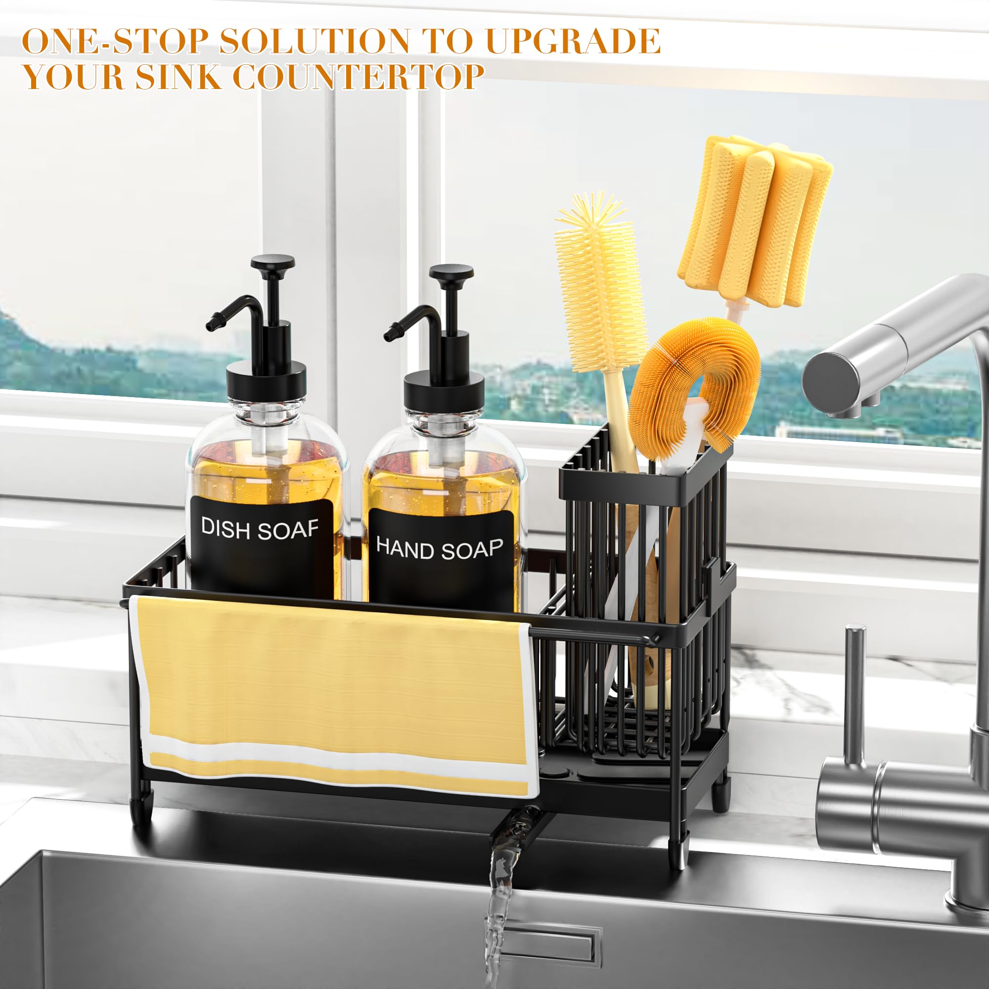 tatull brush holder keeps cleaning tools accessible.