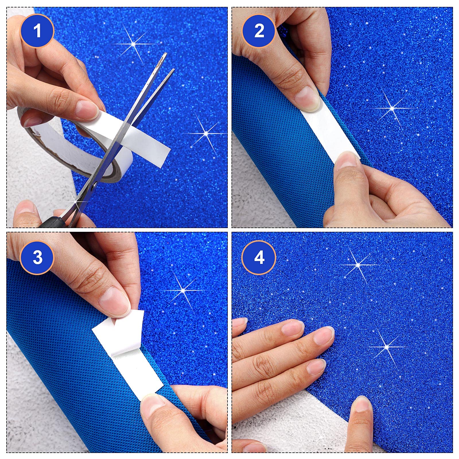 Tatuo carpet tape included for secure, mess-free setup