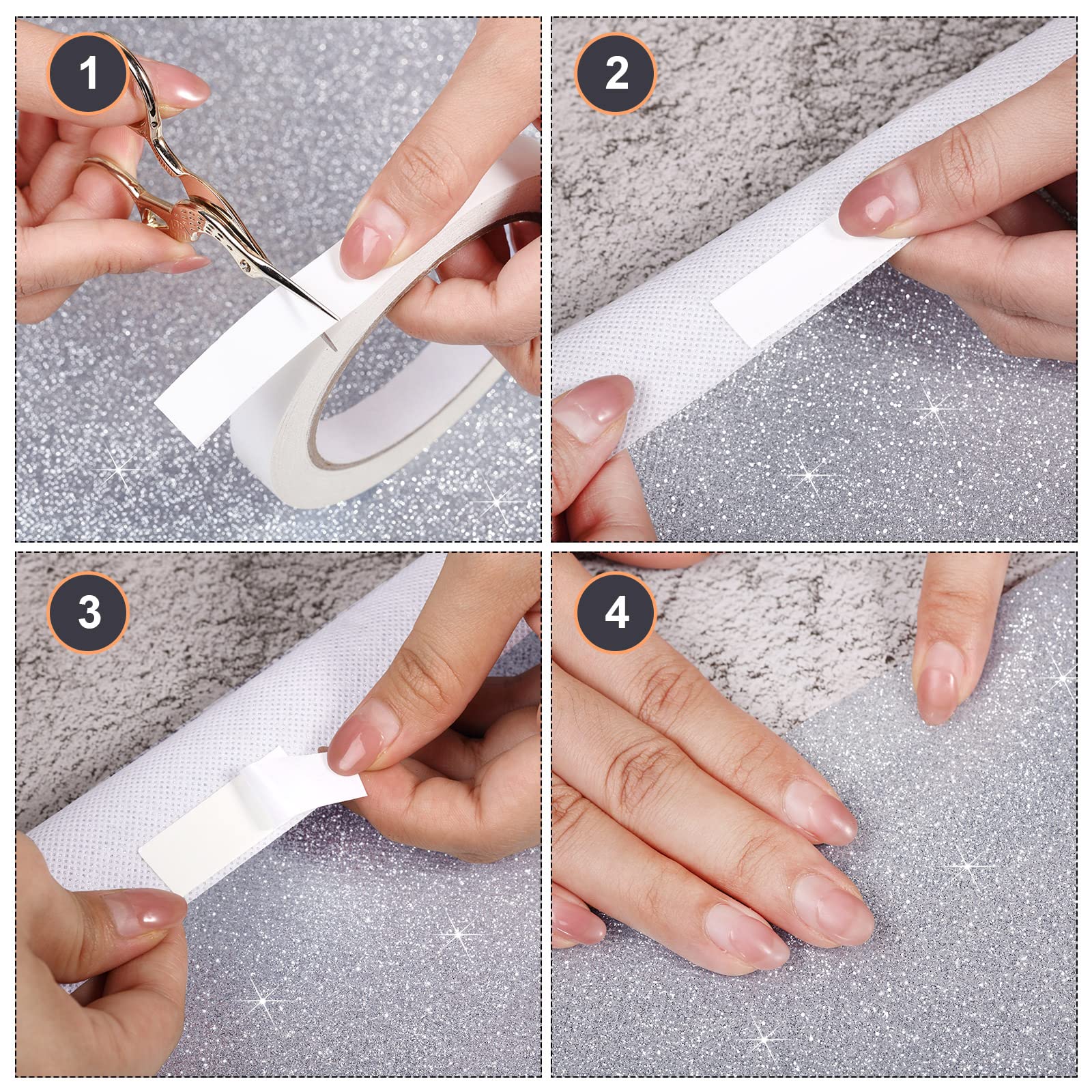 Tatuo carpet tape roll included for secure, residue-free installation.