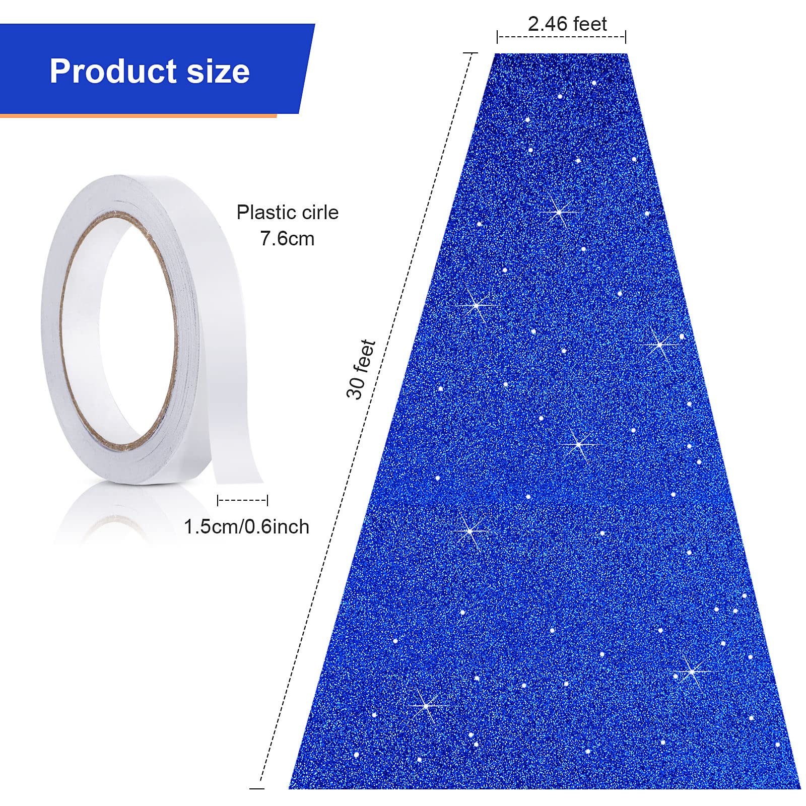Tatuo glitter texture close-up showing shimmering surface for premium event decor