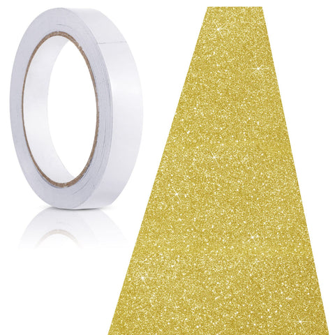 Tatuo glitter gold runway rug elevates weddings and events with shimmering sparkle.