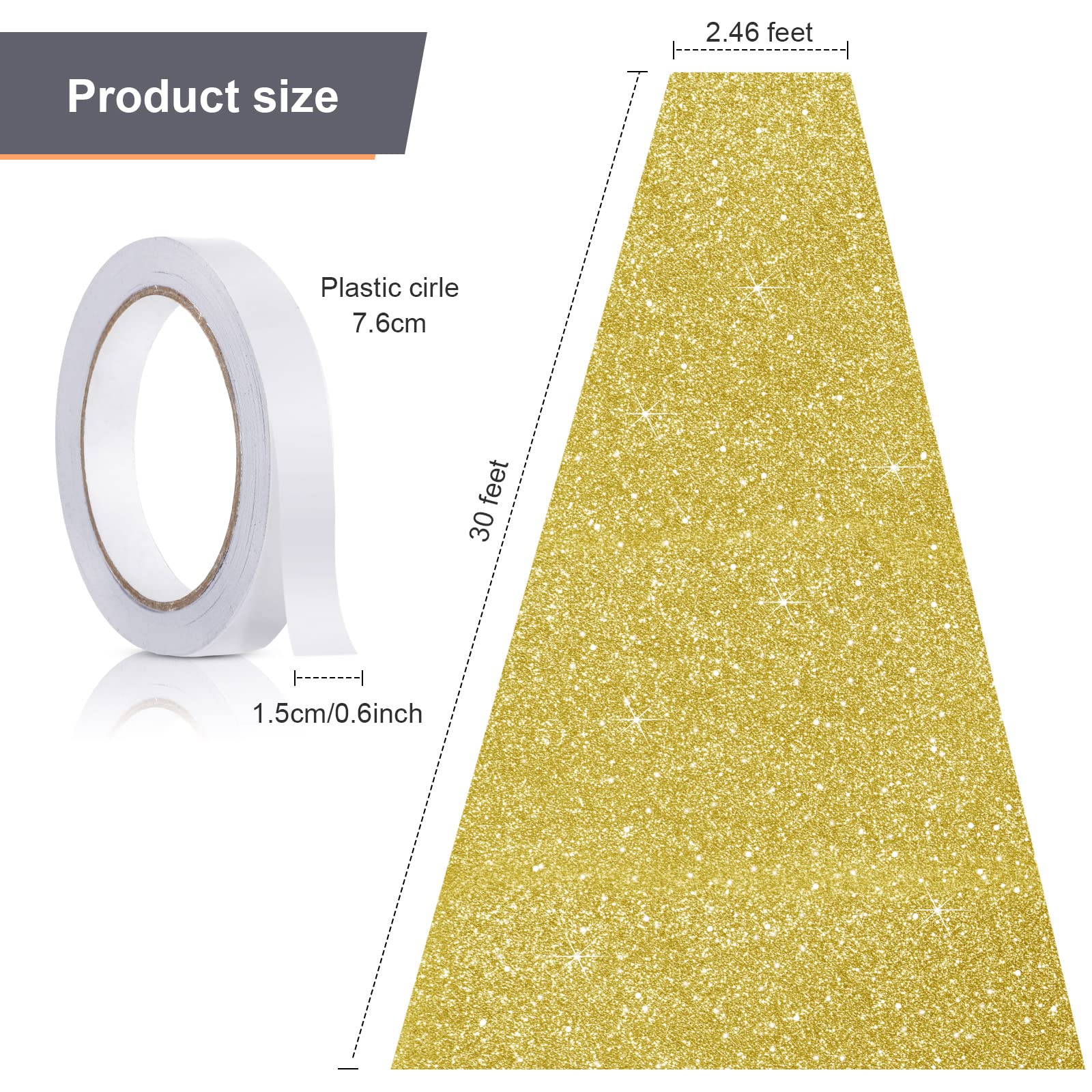 Tatuo glitter rug used in wedding and event decoration for elegant entrances.