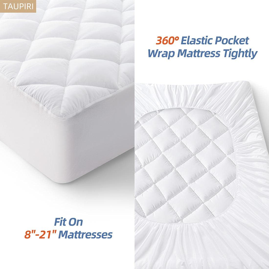 Taupiri quilted pad uses box-stitch quilting to keep fill evenly distributed.