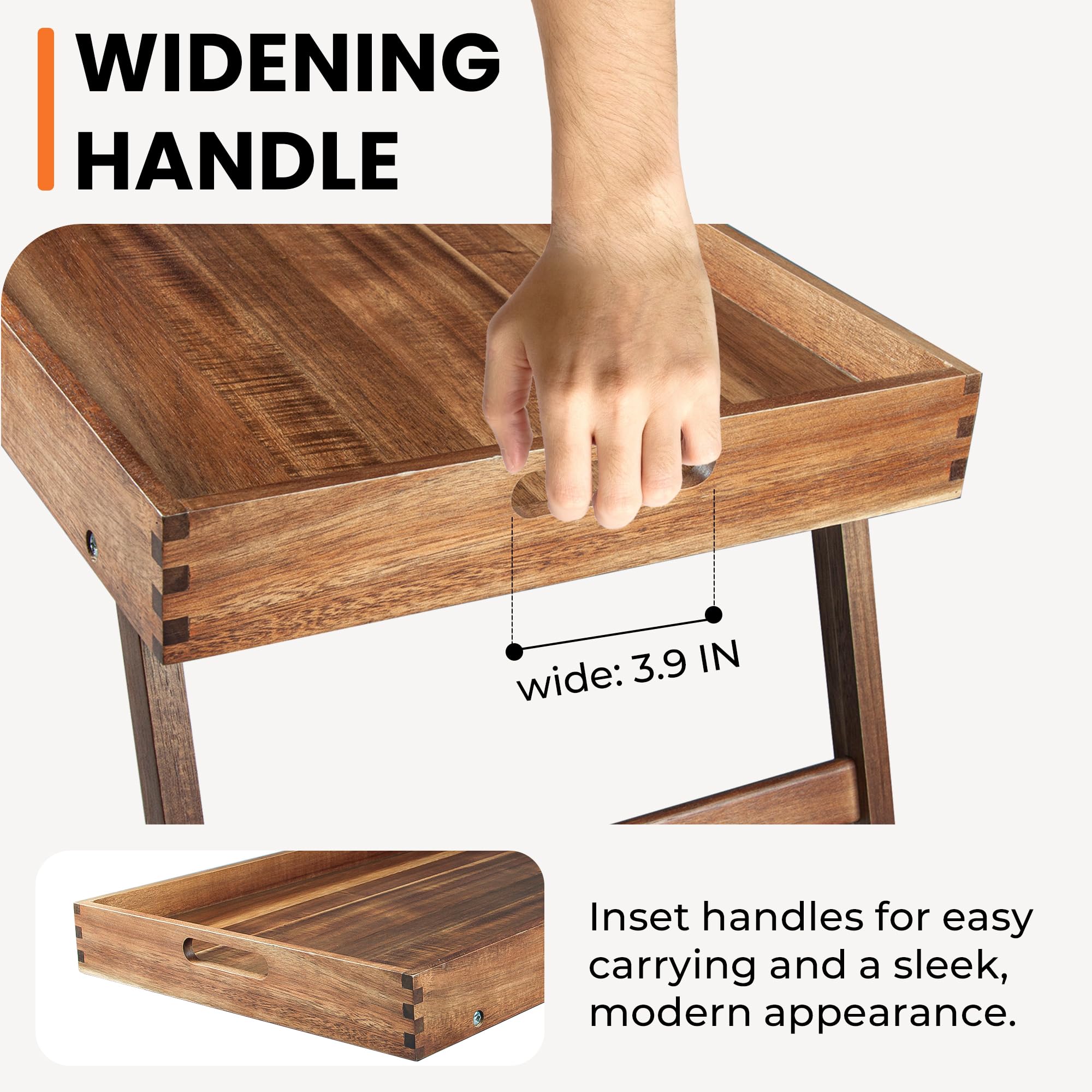 Taxenxar folding legs tray, easy storage between uses.